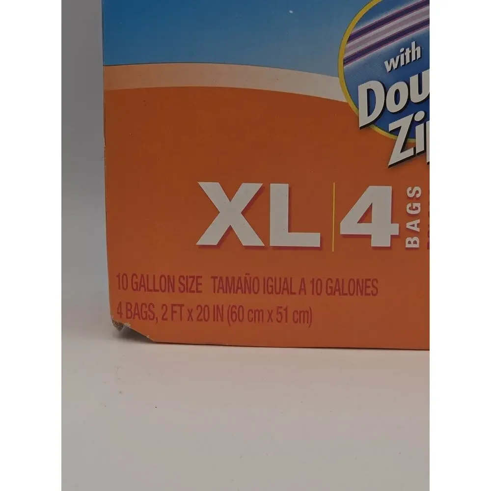10 Bags Ziploc Big Bag XL Double Zipper 24